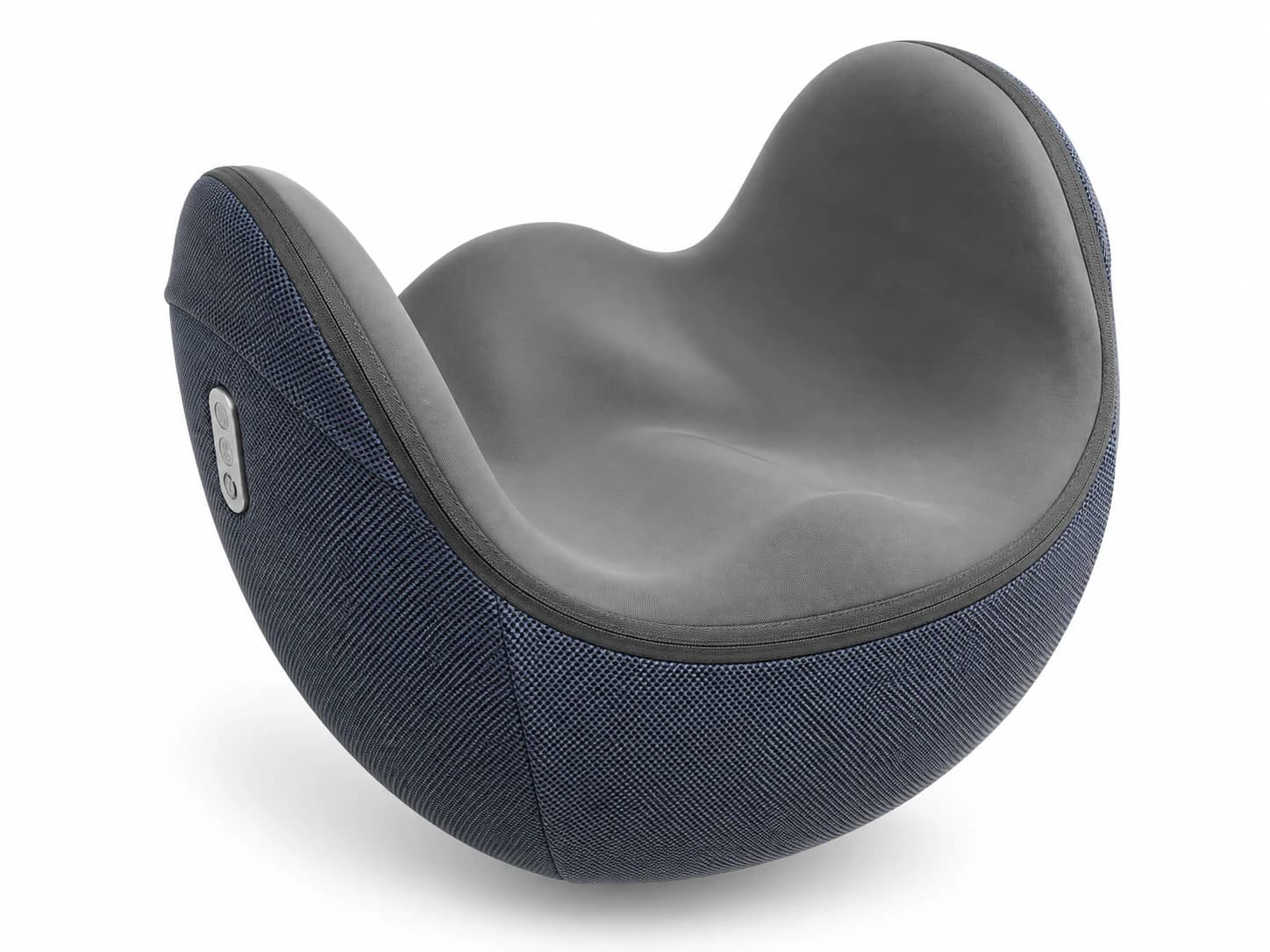 JMZ-702 heated vibration egg massage chair in a three-quarter view