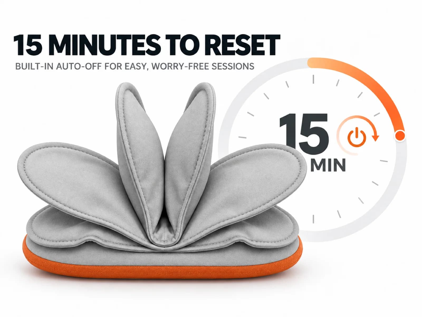 Built-in 15-minute automatic shut-off feature for safe and worry-free relaxation sessions