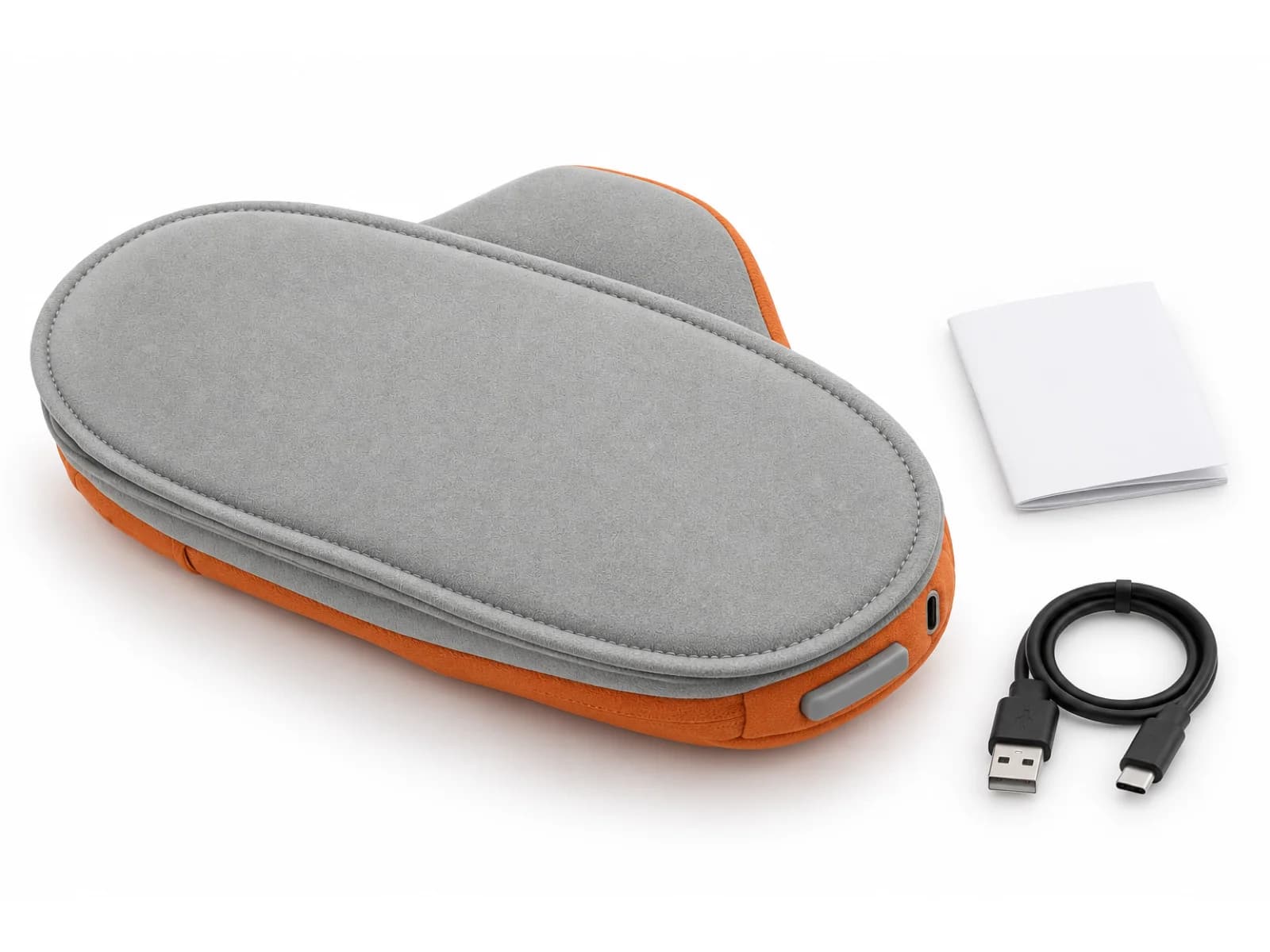 Standard product package of the JMZ-801 including cloud pillow, USB-C charging cord, and product documentation