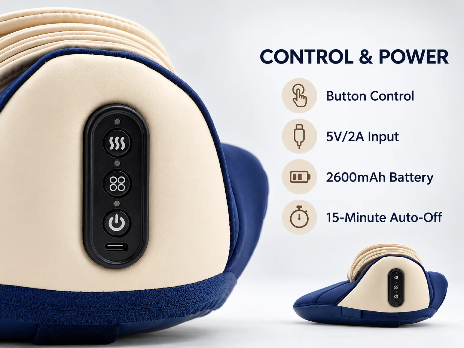 JMZ-807P controls and rechargeable power