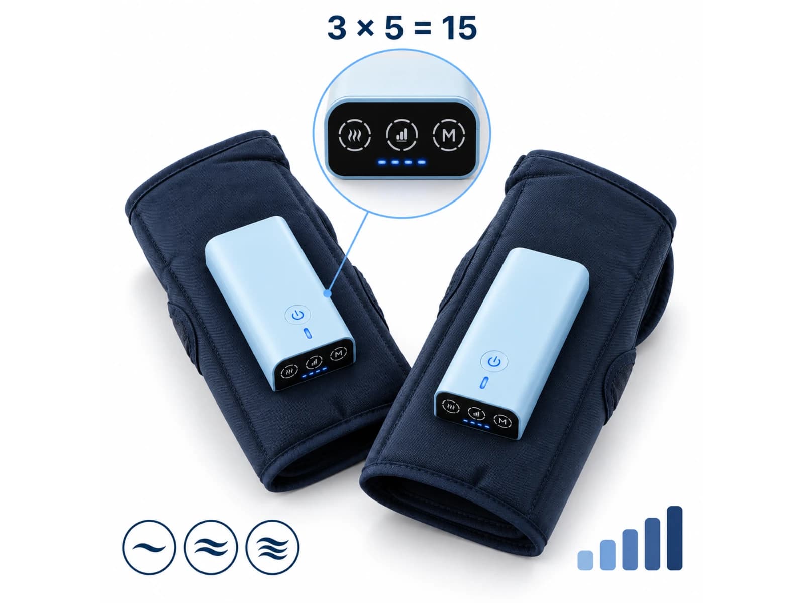 JMZ-818 three compression modes and five intensity levels