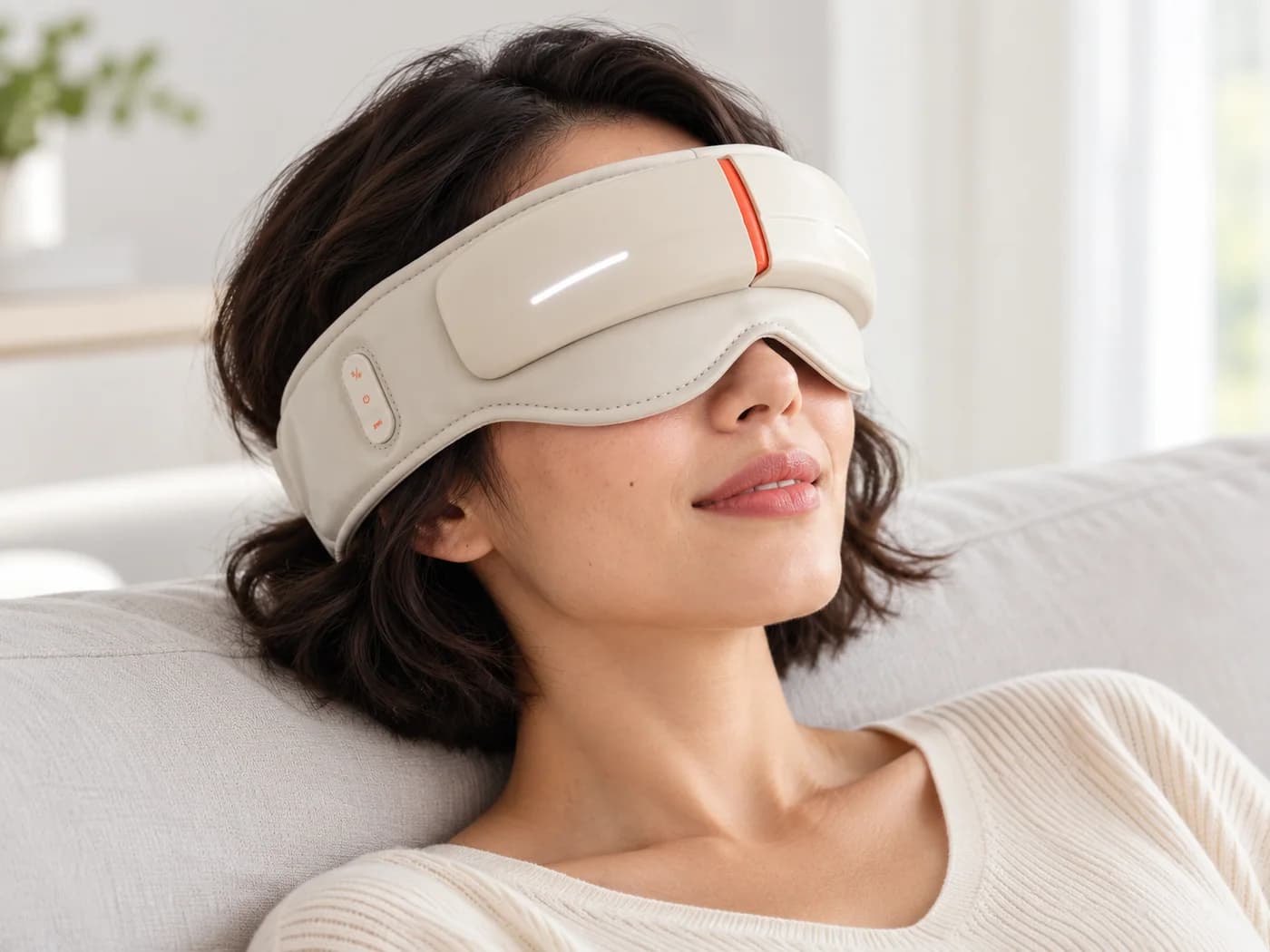 JMZ-908 eye massager shown in a relaxation setting