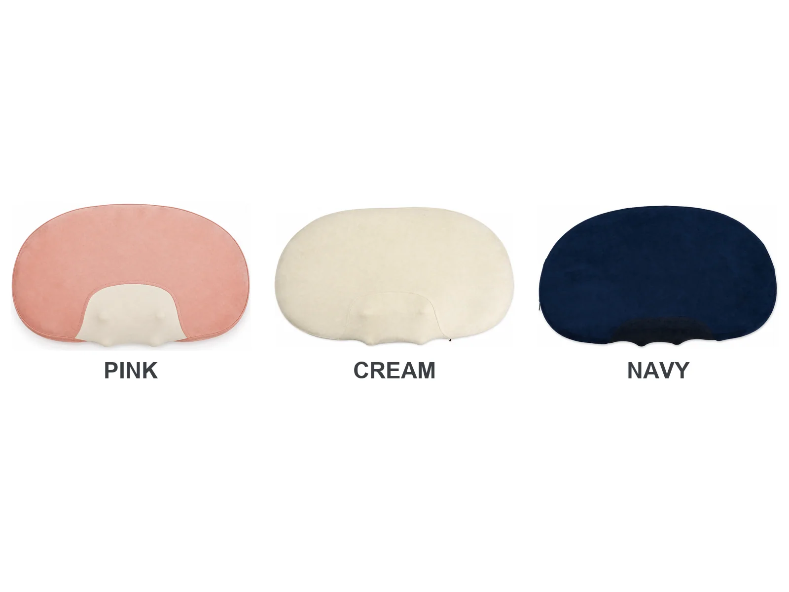 Available OEM color options for JMZ-CSPL002 including Pink, Cream, and Navy blue suede fabrics